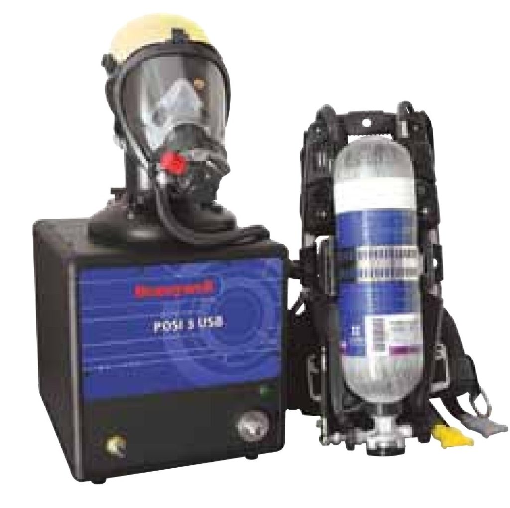 Posicheck SCBA Mask test equipment Honeywell 3141 Airgas