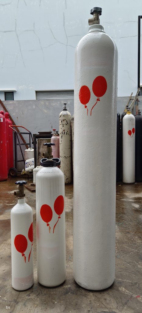 Helium Balloon Gas with refilled cylinder for 125pcs photo 4