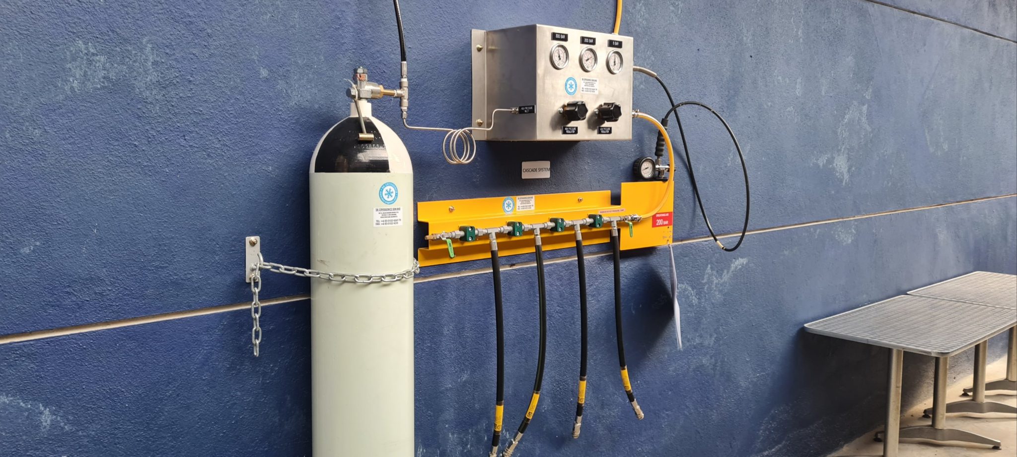 manifold system for breathing air training modules Airgas