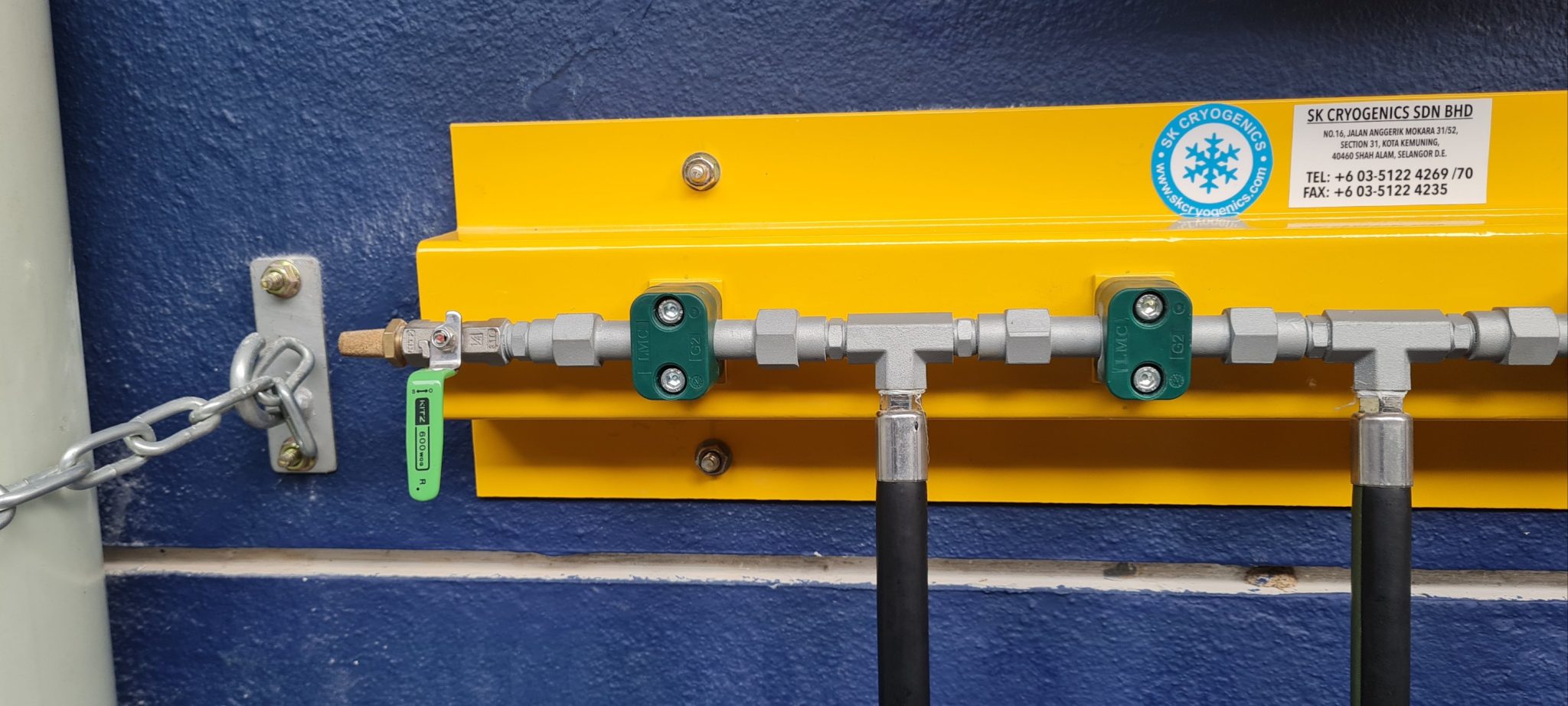 manifold system for breathing air training modules Airgas