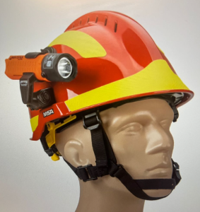 Flash LIGHT for fireman attached MSA helmet