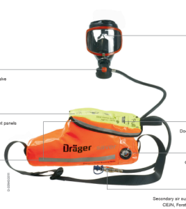 Drager Saver PP 15 Fabric D/C Compressed Air Escape Device 3363825