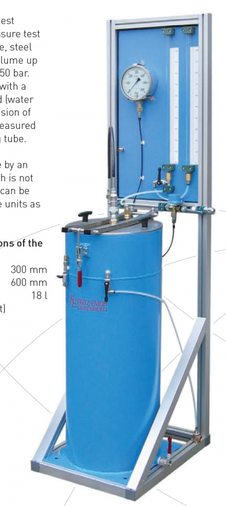 Hydro Test Unit volumetric measuring photo 2
