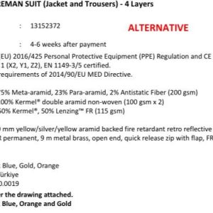 fireman suit frypro X series