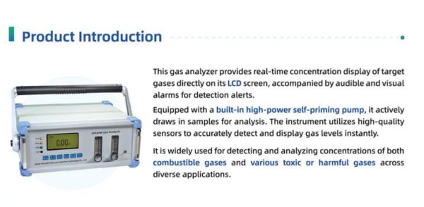 Gas Analyzer CAH200 .Hn2 photo 4