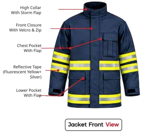 FireFighting Suit jacket and trouser for fireman BLAZE india photo 2
